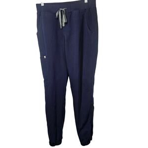 FIGS Navy Jogger Scrub Pants with Front and Cargo Pockets Women's S